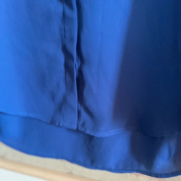 The Kooples Blue Button-down Blouse with lace trims - Picture 8 of 11